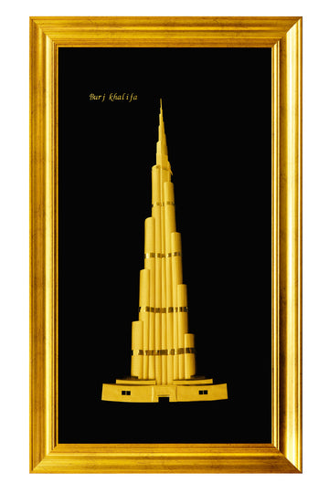 Burj Khalifa - Golden Wall Art